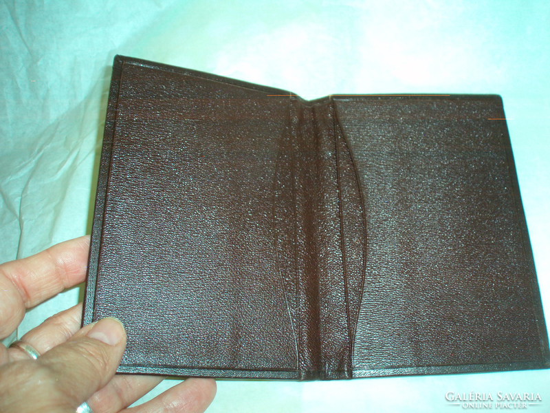 Vintage handmade men's leather briefcase