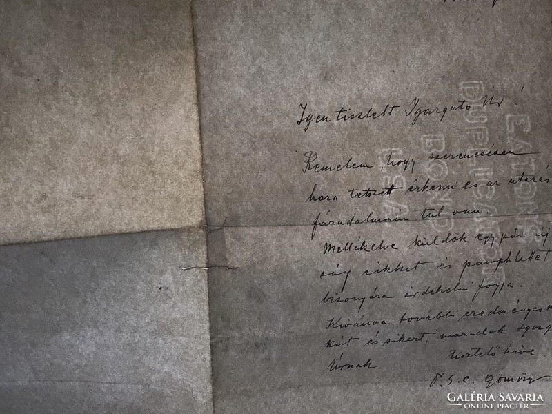 American Hungarian vernacular (envelope, letter) May 1913
