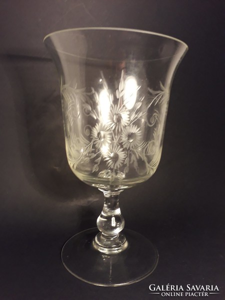 I have put the price on sale antique elegant huge polished goblet glass