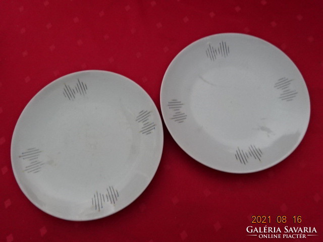 Zsolnay porcelán, antik, pajzspecsétes kistányér, 2db együtt eladó átmérője 20 cm. Vanneki!