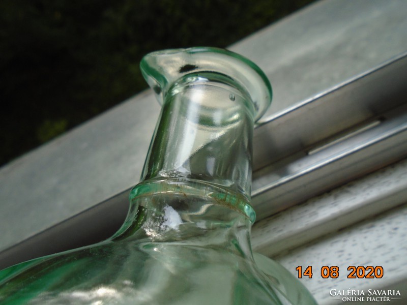 Square bottle with beaked handle marked Ve vetreria etrusca