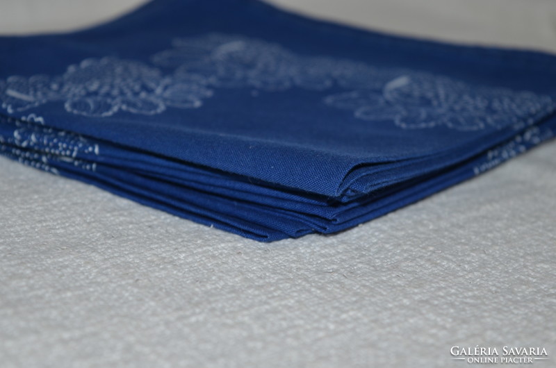 10 pcs retro canvas blue painter's napkin (dbz 0065)