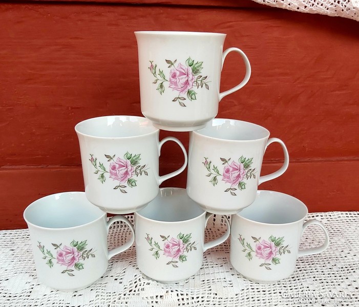 Extra rare Great Plains porcelain ashy rosy rose pattern mug collector's piece of nostalgia