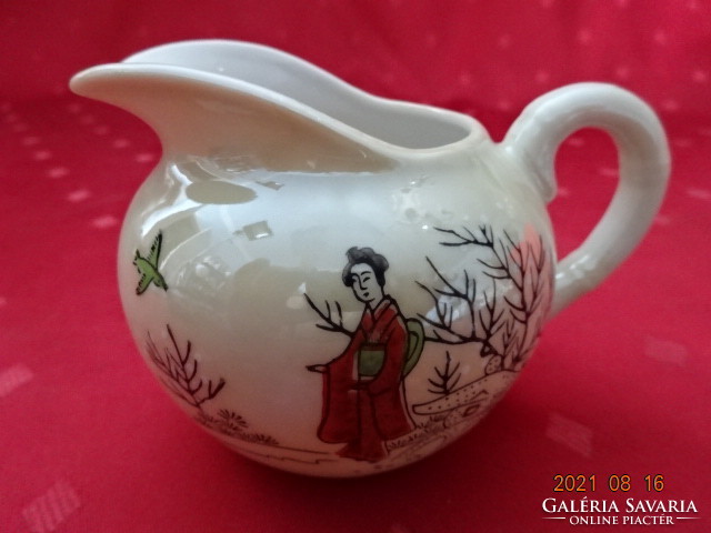 Japán porcelán tejkiöntő, magassága 7 cm. Vanneki!