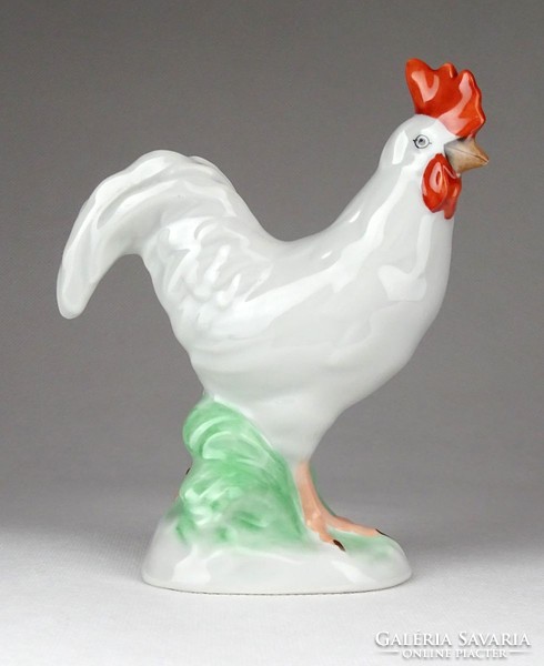 1F797 Kézzel festett Herendi porcelán kakas figura 13.7 cm