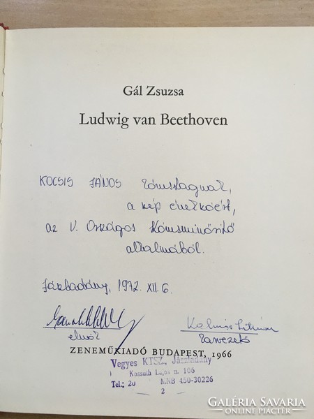 Eladó Ludwig van Beethovenről szóló könyv!