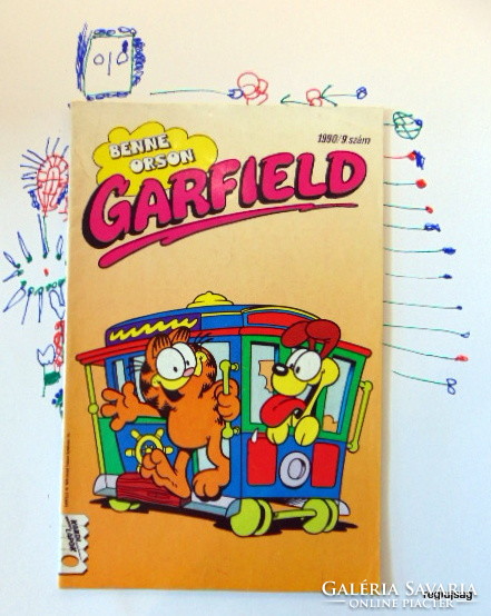 1990 szeptember  /  Garfield  /  Eredeti szülinapi képregény :-) Ssz.:  18632