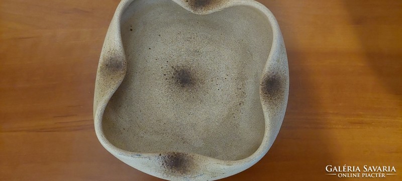 Signed ceramic ashtray
