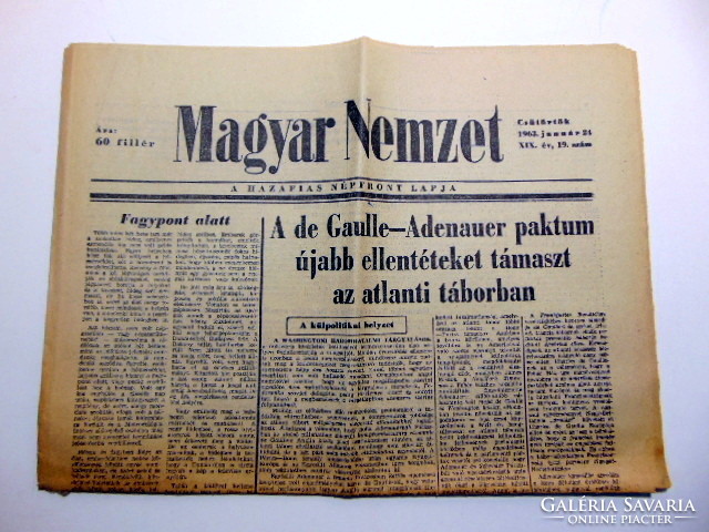 1963 január 24  /  Magyar Nemzet  /  50 éves lettem :-) Ssz.:  19278