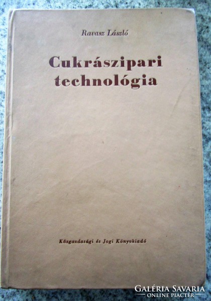 Ravasz László: confectionery technology 1964 cookbook confectioner confectionery basic work