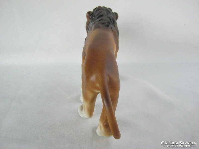 Retro ... Royal Dux biszkvit porcelán oroszlán