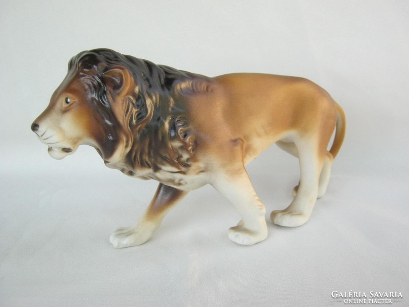 Retro ... Royal Dux biszkvit porcelán oroszlán