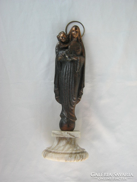 Madonna metal statue 27 cm