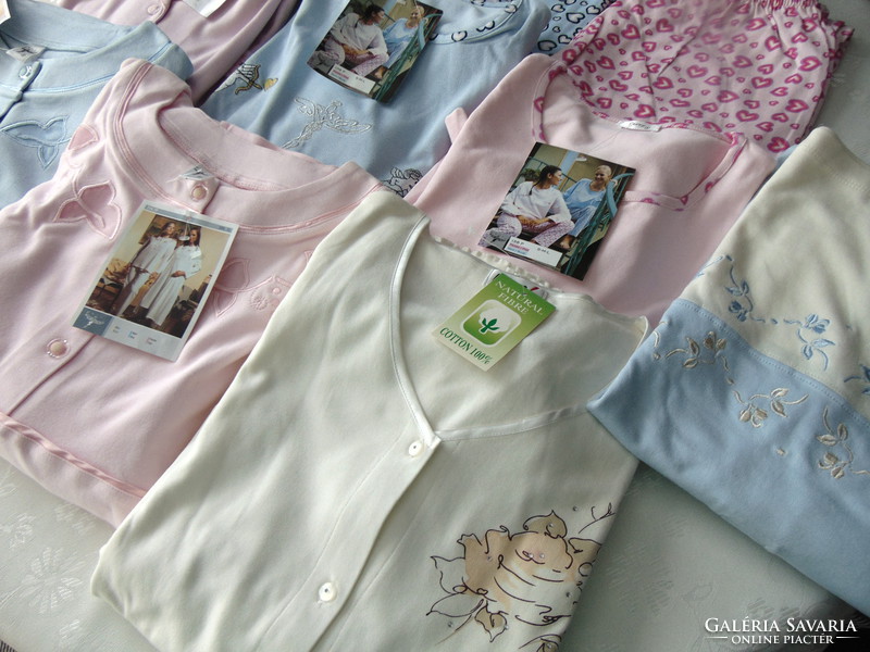 100 % pamut női pizsama M méret rózsaszín