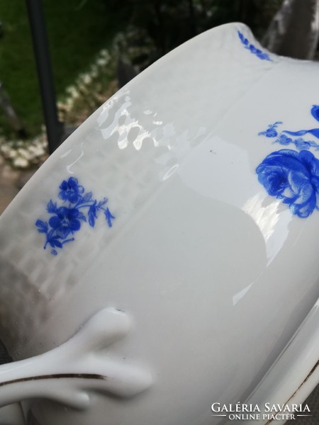Meissen-i  nagy kék virágos 2,5 literes tál