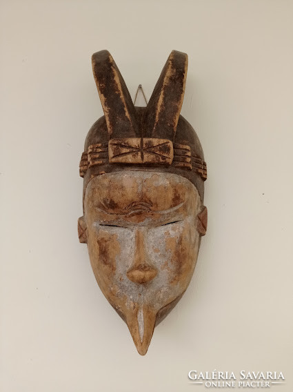 Antik afrikai Ogoni maszk Nigéria dob 2.