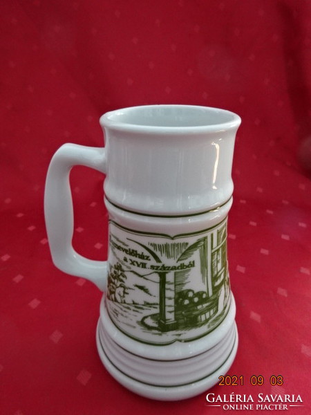 Great Plain porcelain beer mug with inscription. He has!