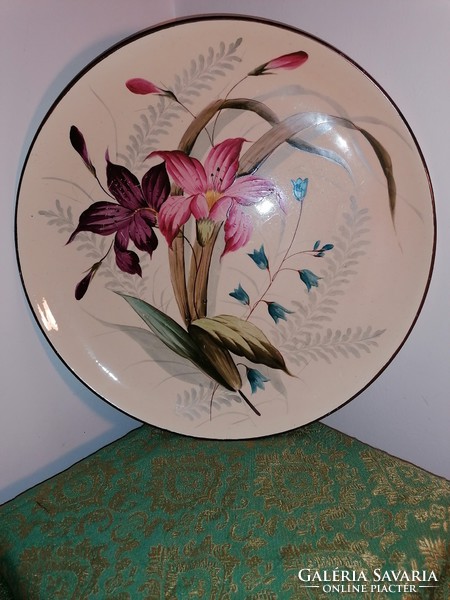 Large decorative plate on the wall