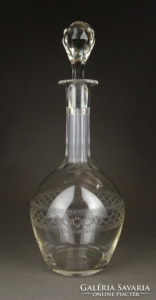 1F967 old etched french stopper drink bottle offering 29 cm