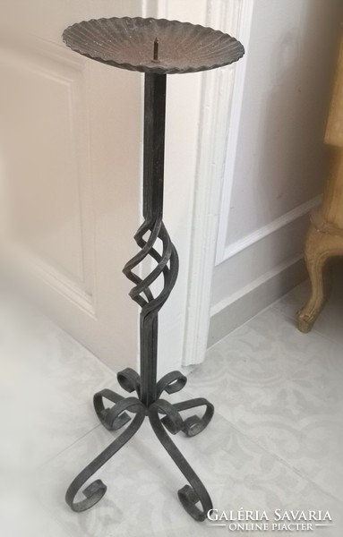 Wrought iron candle holder 62 x 27 cm