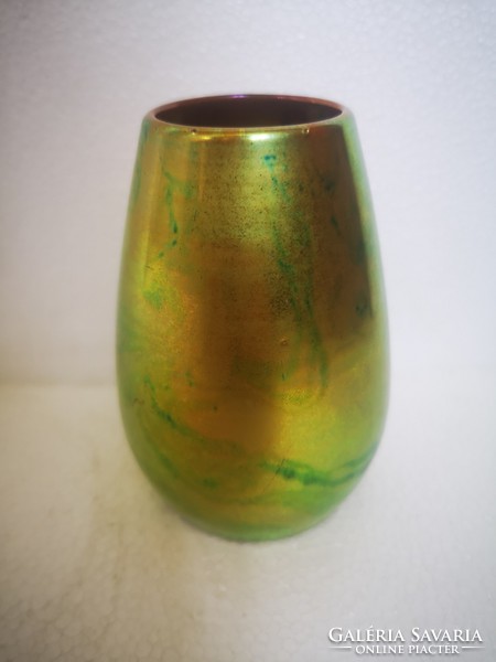Antik zsolnay labrador mázas váza