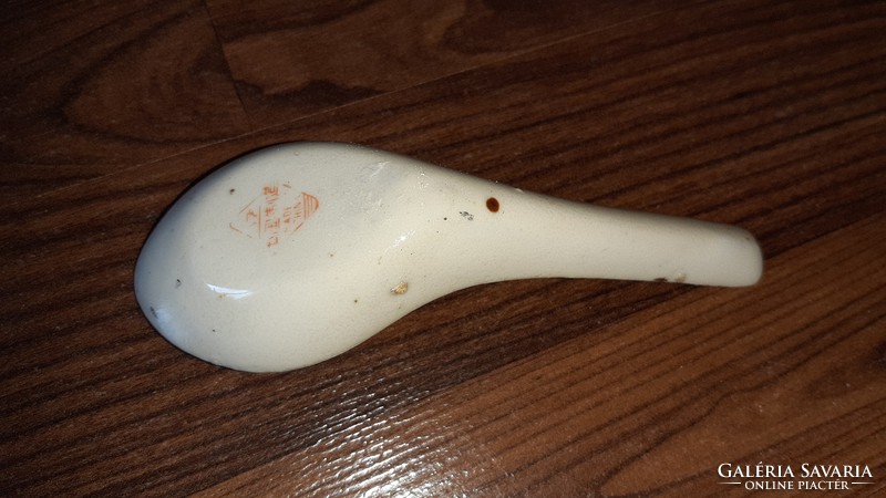 Porcelain soup spoon with koi carp pattern