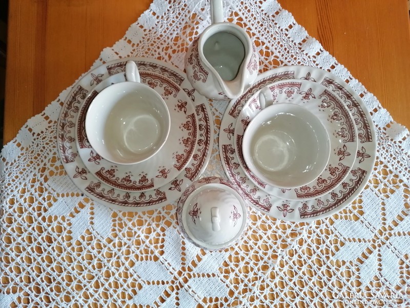 Porcelain tea-coffee, set for 2 people .... Apulum.