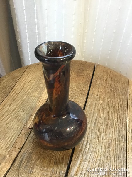 Régi opálos különleges kristályüveg váza