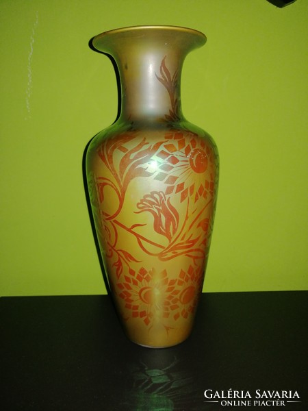 Zsolnay gyönyörű egyedi eozin váza