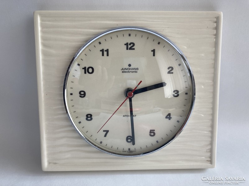 Vintage, retro, Junghans porcelain wall clock