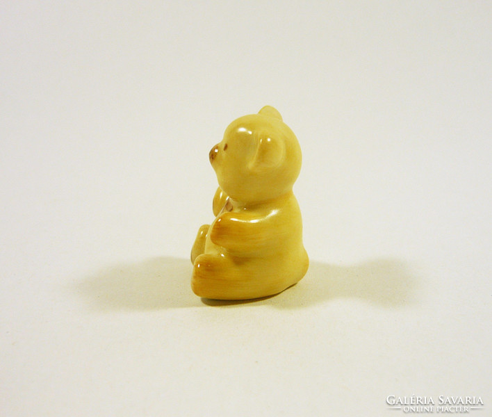Herend, brown teddy bear, miniature porcelain figure, flawless! (I028)