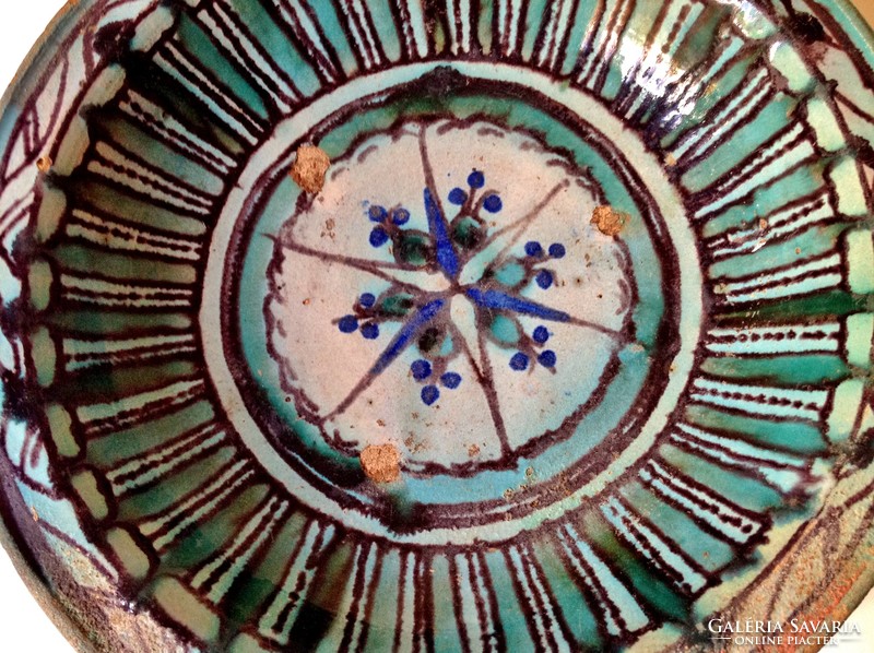 Tin-glazed faience plate - 1700s