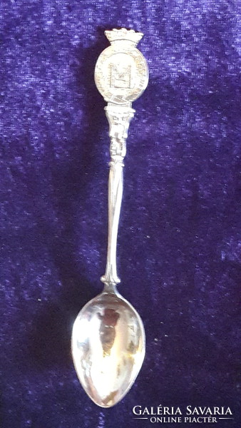 Silver-plated decorative spoon