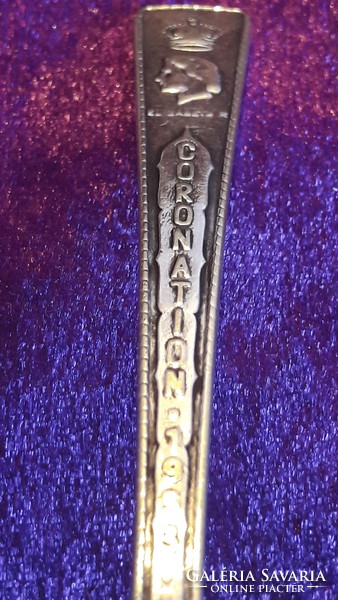Silver-plated coronation spoon
