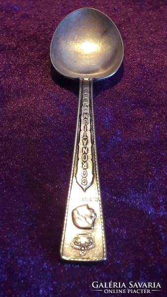 Silver-plated coronation spoon