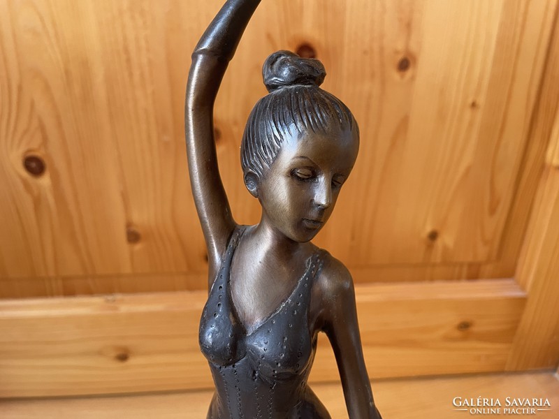 Balerina bronz szobor táncosnő figura 47cm