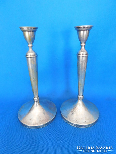 Silver candle holder pair 650 gr