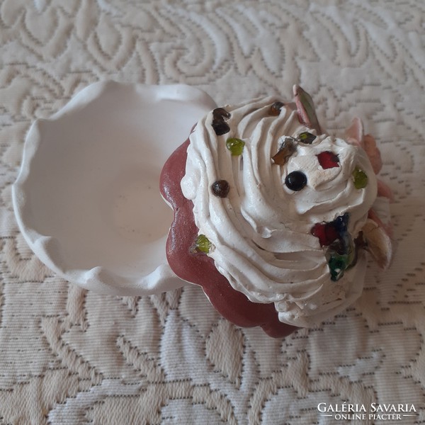 Ceramic fortune cookies, muffins, ring holders
