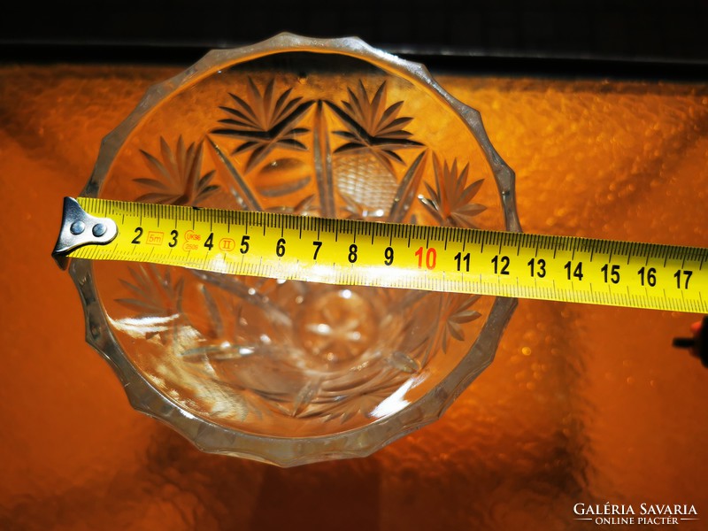 Old lead crystal vase, 25 cm