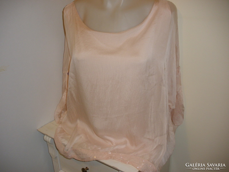 Pink silk tunic, top