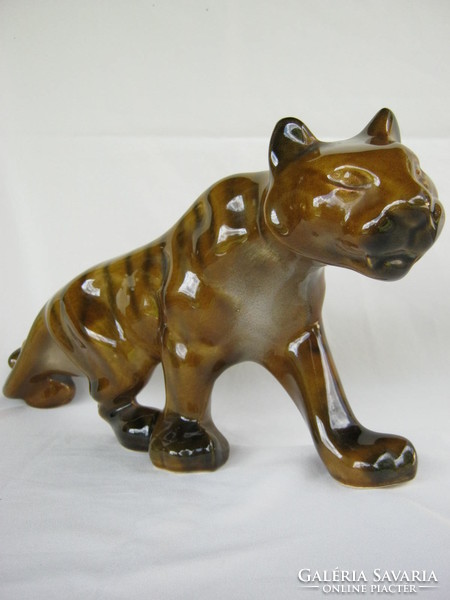 Retro ... Ceramic tiger figure large 42 cm