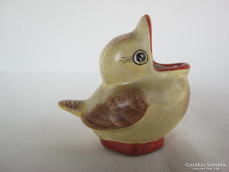 Bodrogkeresztúr ceramic bird chick