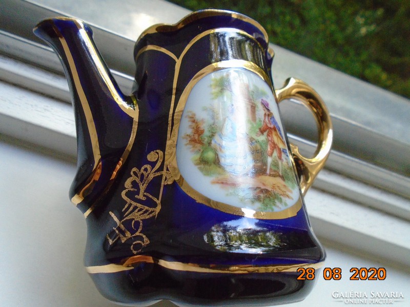 Cobalt opulously gilded genre-scented lobster coffee spout