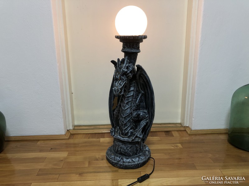 Old gothic dragon lamp floor lamp