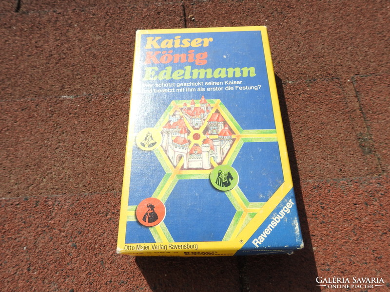 Régi játékok - társas dominó - 10 Spielmöglichkeiten - Kaiser König Edelmann