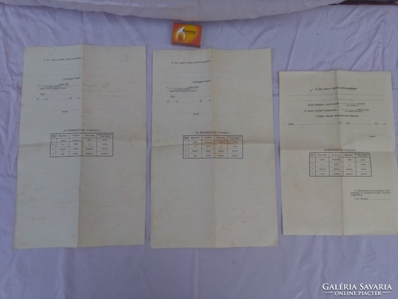Civil girls' school certificate - 36/35/1934 - three pieces together