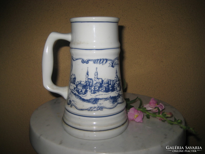 Sörös Krigli hódmezővásárhely, made in the Alföld porcelain factory, 0.5 l