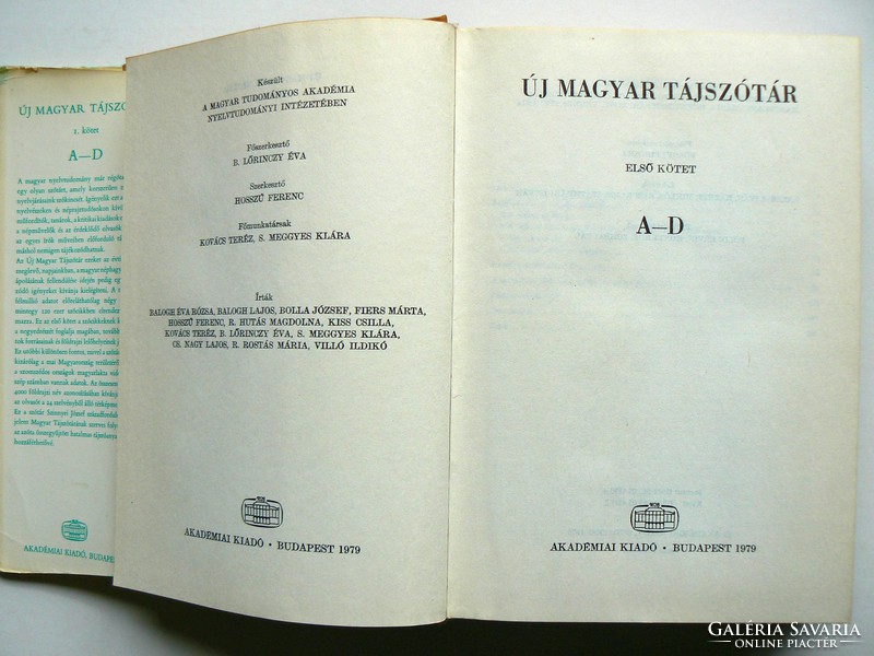 New Hungarian dictionary 1. -2. Also, 1 .: (A-d) 1979, 2.:(E-j)1988, book in good condition