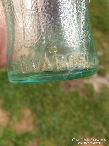 Retro buckle glass for sale! Capital mineral water