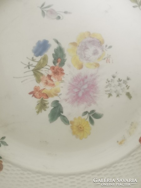 Farkasházy Fischer Jenő - Ungvári porcelán tányér  virágok 26cm